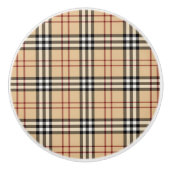 Scottish Tartan Pattern     セラミックノブ (正面)