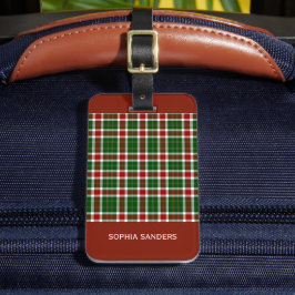 Scottish Tartan Pattern  ラゲッジタグ