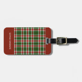 Scottish Tartan Pattern  ラゲッジタグ (正面横)