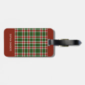 Scottish Tartan Pattern  ラゲッジタグ (裏面横)