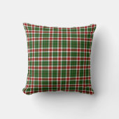 Scottish Tartan Pattern Christmas Colors クッション (正面)