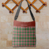 Scottish Tartan Pattern Christmas Colors クロスボディバッグ