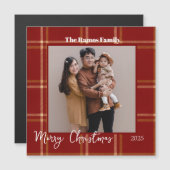 Scottish Tartan Pattern Christmas Customizable  (正面/裏面)