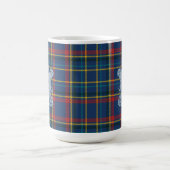 Scottish Tartan Plaid Clan Vintage Pattern コーヒーマグカップ (中央)
