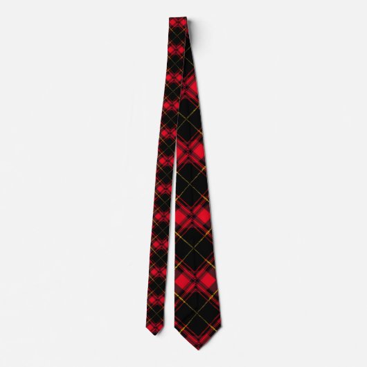 Scottish Tartan Plaid Custom Necktie ネクタイ (裏面)
