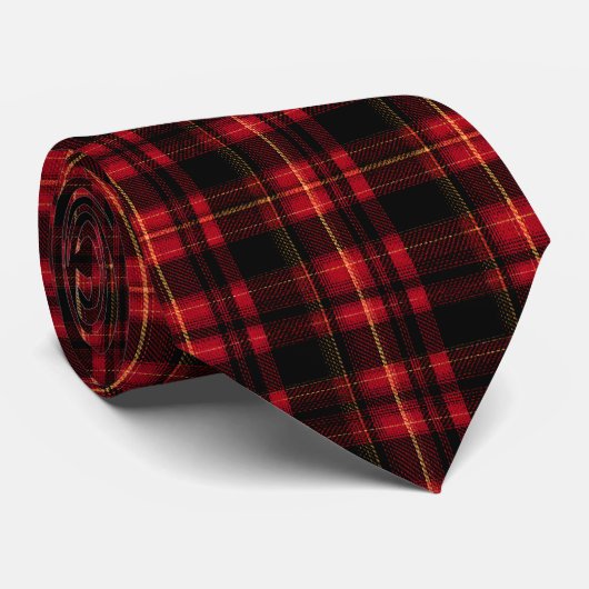 Scottish Tartan Plaid Custom Necktie ネクタイ (ロール)