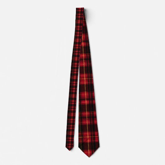 Scottish Tartan Plaid Custom Necktie ネクタイ (裏面)