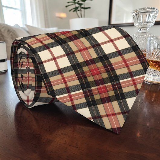 Scottish Tartan Plaid Custom Necktie ネクタイ