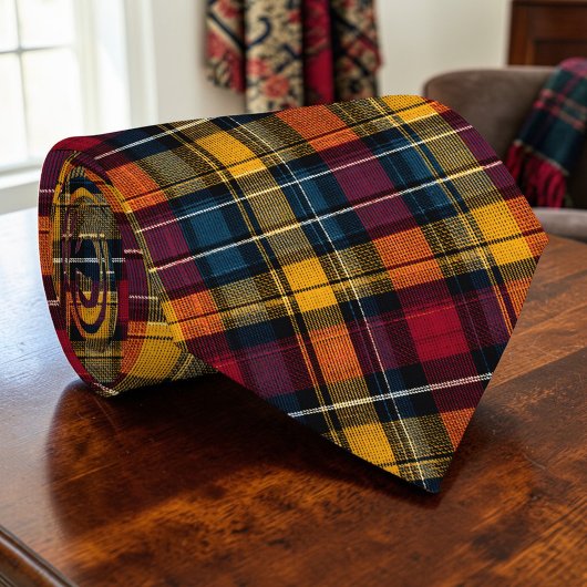 Scottish Tartan Plaid Custom Necktie ネクタイ