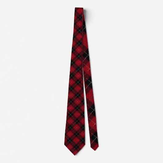 Scottish Tartan Plaid Custom Necktie ネクタイ (正面)