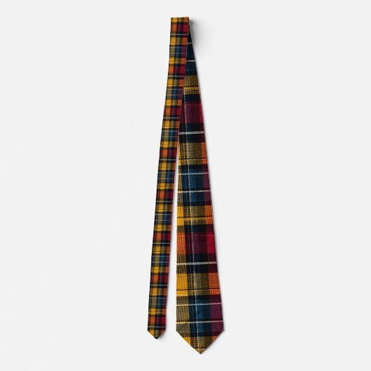 Scottish Tartan Plaid Custom Necktie ネクタイ (裏面)
