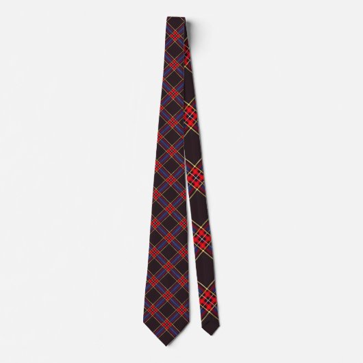 Scottish Tartan Plaid Custom Necktie ネクタイ (正面)