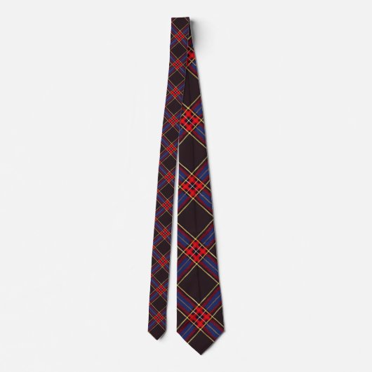 Scottish Tartan Plaid Custom Necktie ネクタイ (裏面)