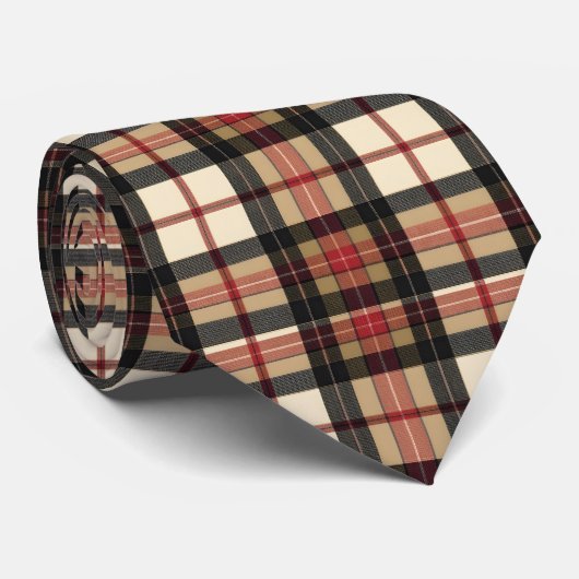 Scottish Tartan Plaid Custom Necktie ネクタイ (ロール)