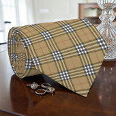 Scottish Tartan Tan Custom Necktie ネクタイ