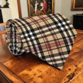 Scottish Tartan Tan Custom Necktie ネクタイ
