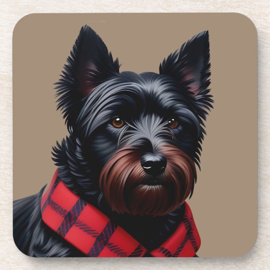 Scottish Terrier コースター (正面)