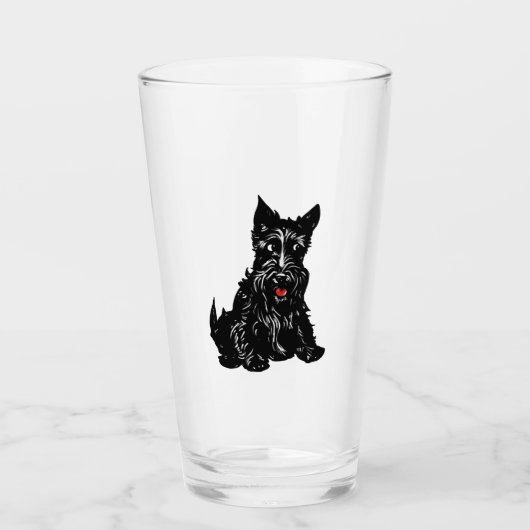 Scottish Terrier タンブラーグラス (正面)