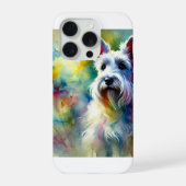 Scottish Terrier 300824AREF102 - Watercolor iPhoneケース (裏面)