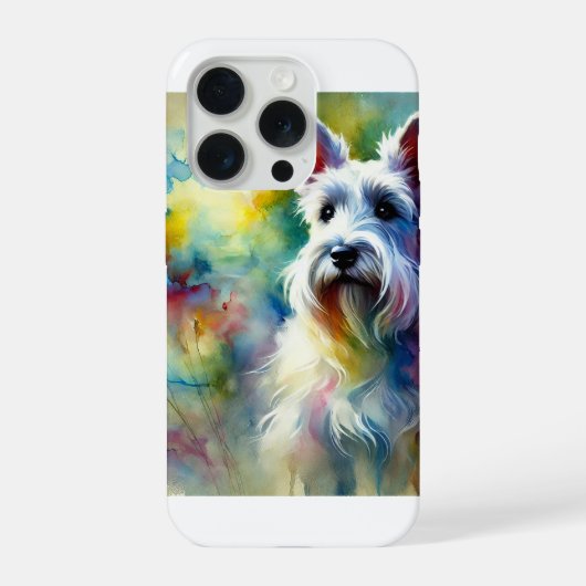 Scottish Terrier 300824AREF102 - Watercolor iPhoneケース (裏面)