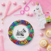 Scottish Terrier and Pop Art  ペーパープレート (パーティー)