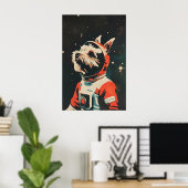 Scottish Terrier Astronaut Poster, Scottish ポスター (ホームオフィス)