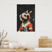 Scottish Terrier Astronaut Poster, Scottish ポスター (キッチン)