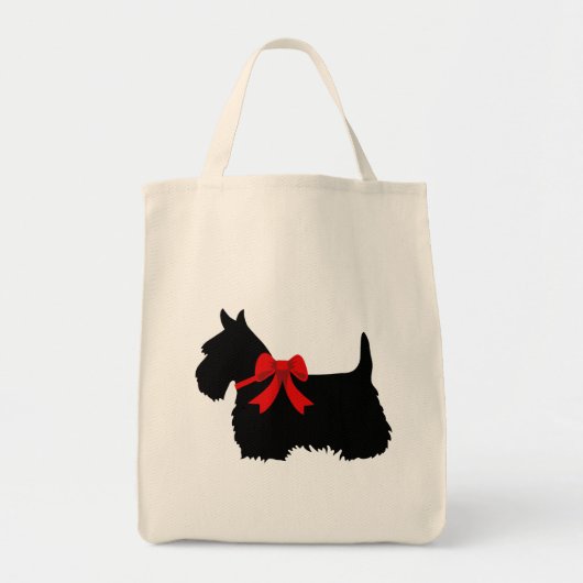 Scottish Terrier black, Celtic, Highland dog トートバッグ (正面)