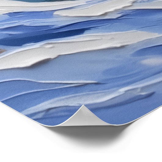 Scottish Terrier Christmas Boat Holiday ポスター (角)