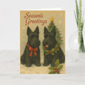 Scottish Terrier Christmas Card シーズンカード (正面)