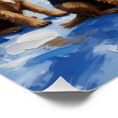 Scottish Terrier Christmas Lighthouse Holiday ポスター (コーナー)