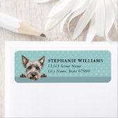 Scottish Terrier Dog Return Address Labels ラベル (インサイチュ)