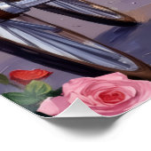 Scottish Terrier Dog Valentine's Day ポスター (コーナー)