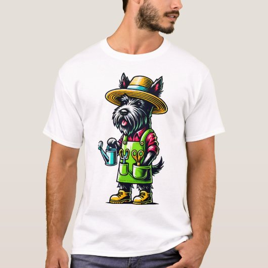 Scottish Terrier Gardener Copy Tシャツ (正面)