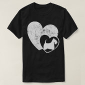 Scottish Terrier Heart Dog  Tシャツ (デザイン正面)