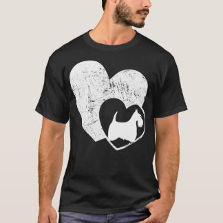 Scottish Terrier Heart Dog  Tシャツ