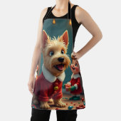 Scottish Terrier Helping Santa’s Elves Christmas エプロン (インサイチュ)