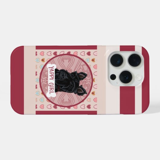 Scottish Terrier name Heart iPhone 11 Pro Case iPhoneケース (裏面横)
