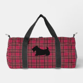 Scottish Terrier Plaid Duffel Bag Gift ダッフルバッグ (正面)