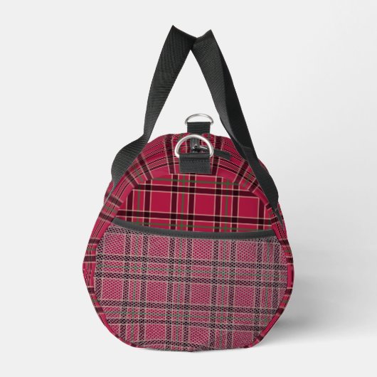 Scottish Terrier Plaid Duffel Bag Gift ダッフルバッグ (右)