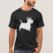 Scottish Terrier Reindeer Christmas Dog Scottie  Tシャツ (正面)