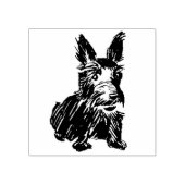 Scottish Terrier - Scottie dog sketch rubber stamp ラバースタンプ (インプリント)