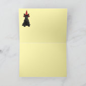 Scottish Terrier Witch Halloween Card シーズンカード (内部)