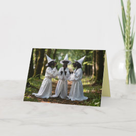 Scottish Terrier Witch Halloween Card シーズンカード