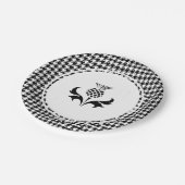 Scottish Thistle and Houndstooth  ペーパープレート (アングル)