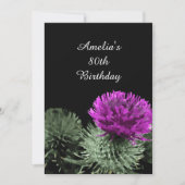 Scottish Thistle Birthdays 招待状 (正面)