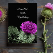 Scottish Thistle Birthdays 招待状