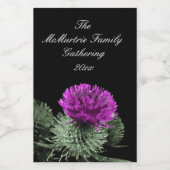 Scottish Thistle Family Gathering ワインラベル (シングルラベル)