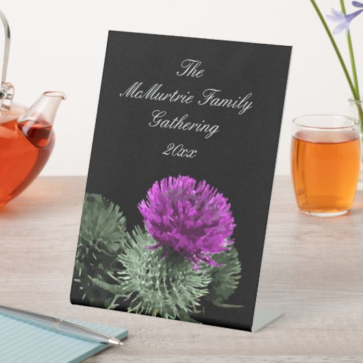  Scottish Thistle Family Gathering 台座サイン (インサイチュ)
