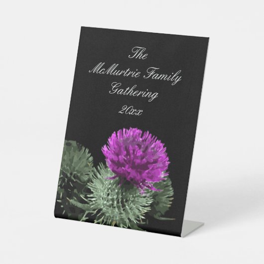 Scottish Thistle Family Gathering 台座サイン (正面)